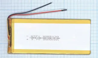 Аккумулятор Li-Pol (батарея) 3*55*130мм 3pin 3.7V/3000mAh иллюстрация 1