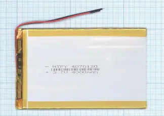 Аккумулятор Li-Pol (батарея) 4*70*130мм 2pin 3.7V/4000mAh иллюстрация 1