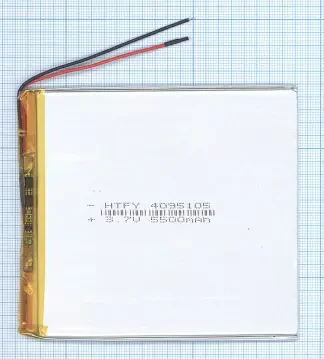 Аккумулятор Li-Pol (батарея) 4*95*105мм 2pin 3.7V/5500mAh иллюстрация 1