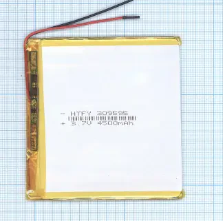 Аккумулятор Li-Pol (батарея) 3*95*95мм 2pin 3.7V/4500mAh иллюстрация 1