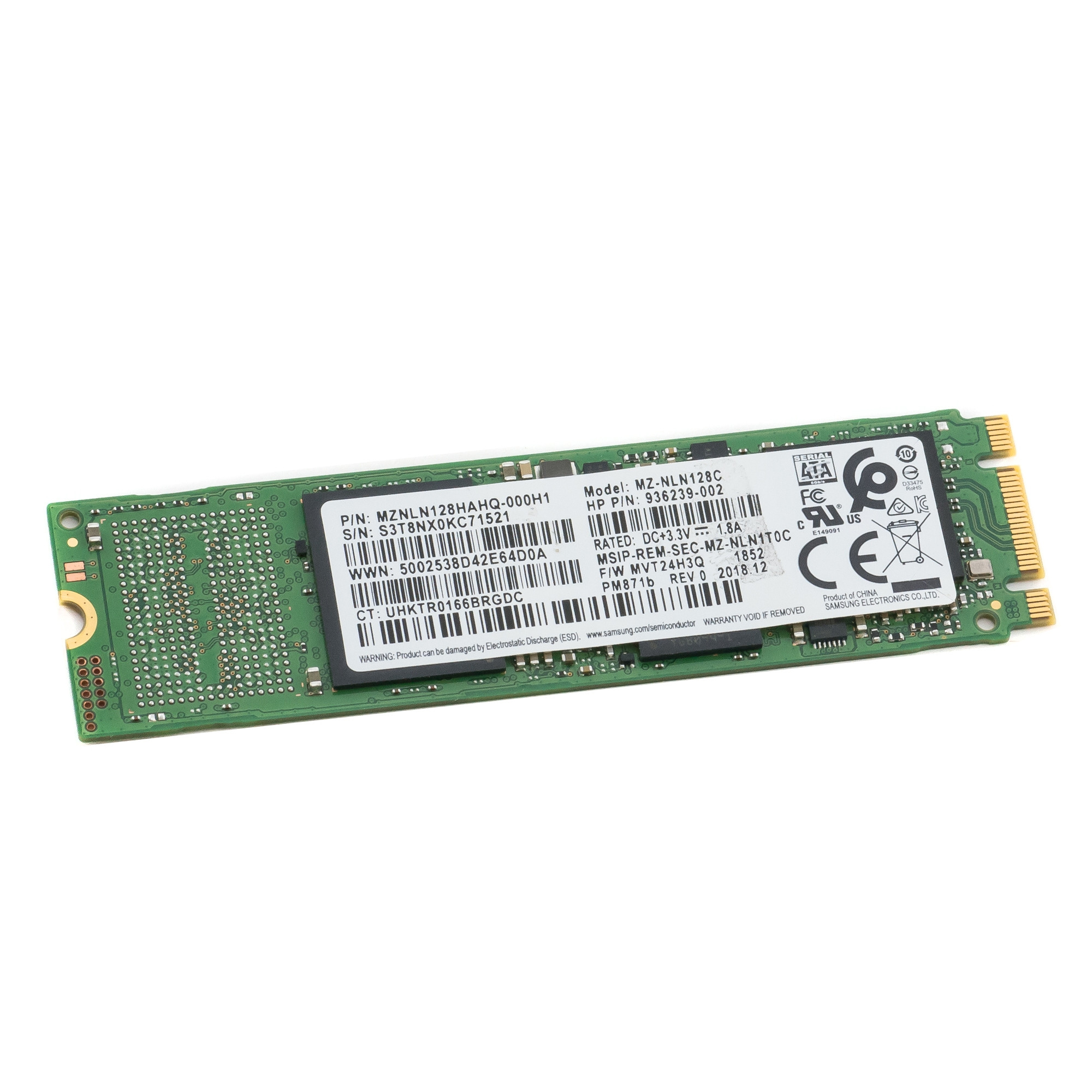 Жесткий диск SSD M.2 2280 NVME 128Gb Samsung MZ-NLN128C
