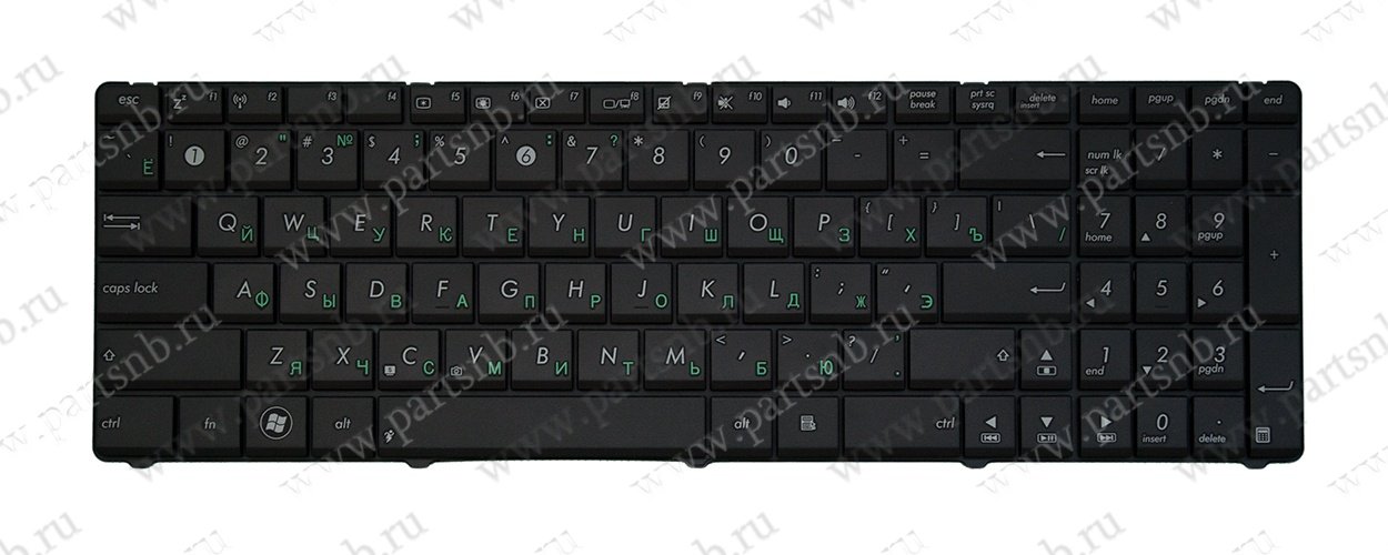 Клавиатура для ноутбука Asus K73SV без рамки