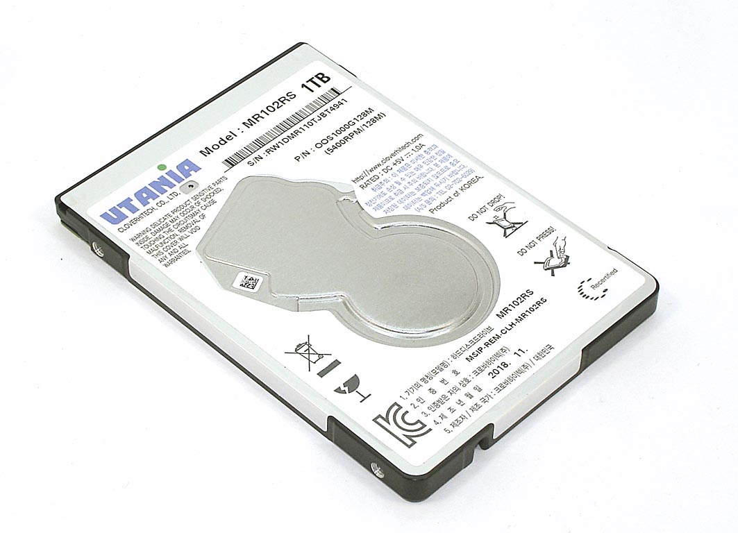 Жесткий диск HDD 2,5&quot; 1Tb UTANIA MR102RS Slim