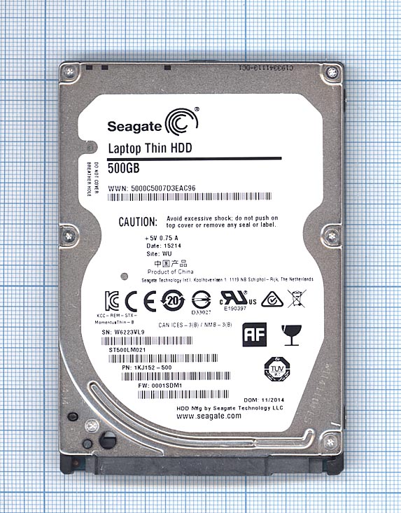 Купить жесткий диск HDD 2,5" 500GB Seagate ST500LM021