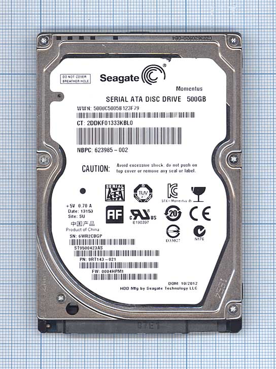 Купить жесткий диск 2.5" SEAGATE Momentus 7200.4,  500Гб, HDD, SATA II
