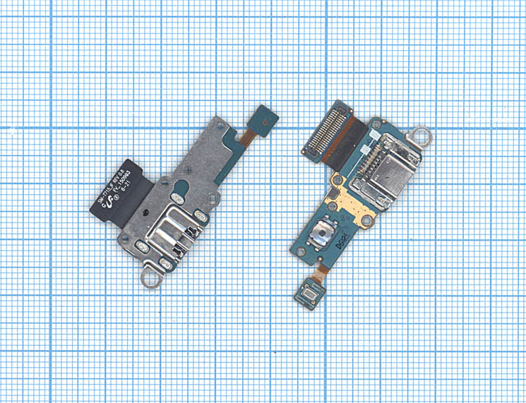 Разъем Micro USB для Samsung T715 T719 (плата с системным разъемом, микрофоном и шлейфом)