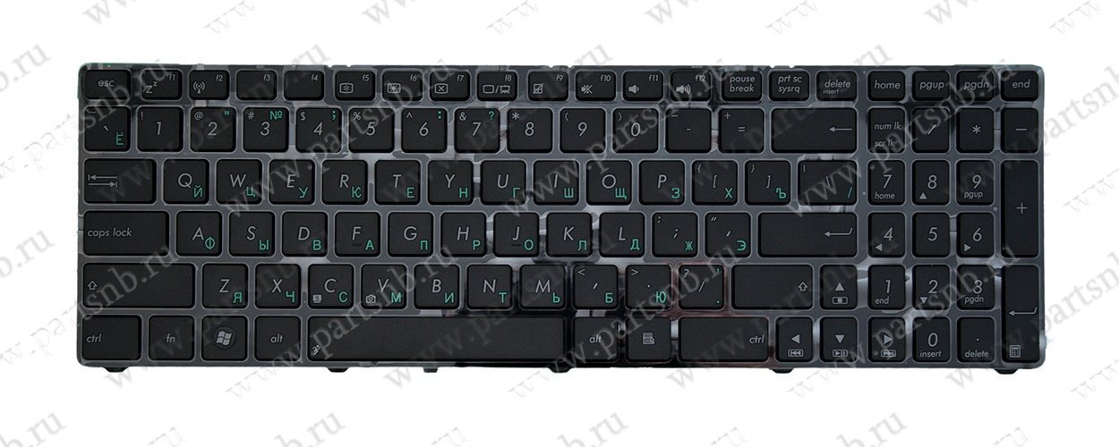 Клавиатура для ноутбука Asus X52J с рамкой