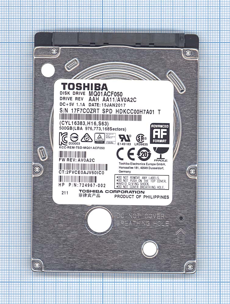 Жесткий диск для Toshiba 2.5&quot; MQ01ACF050 500GB